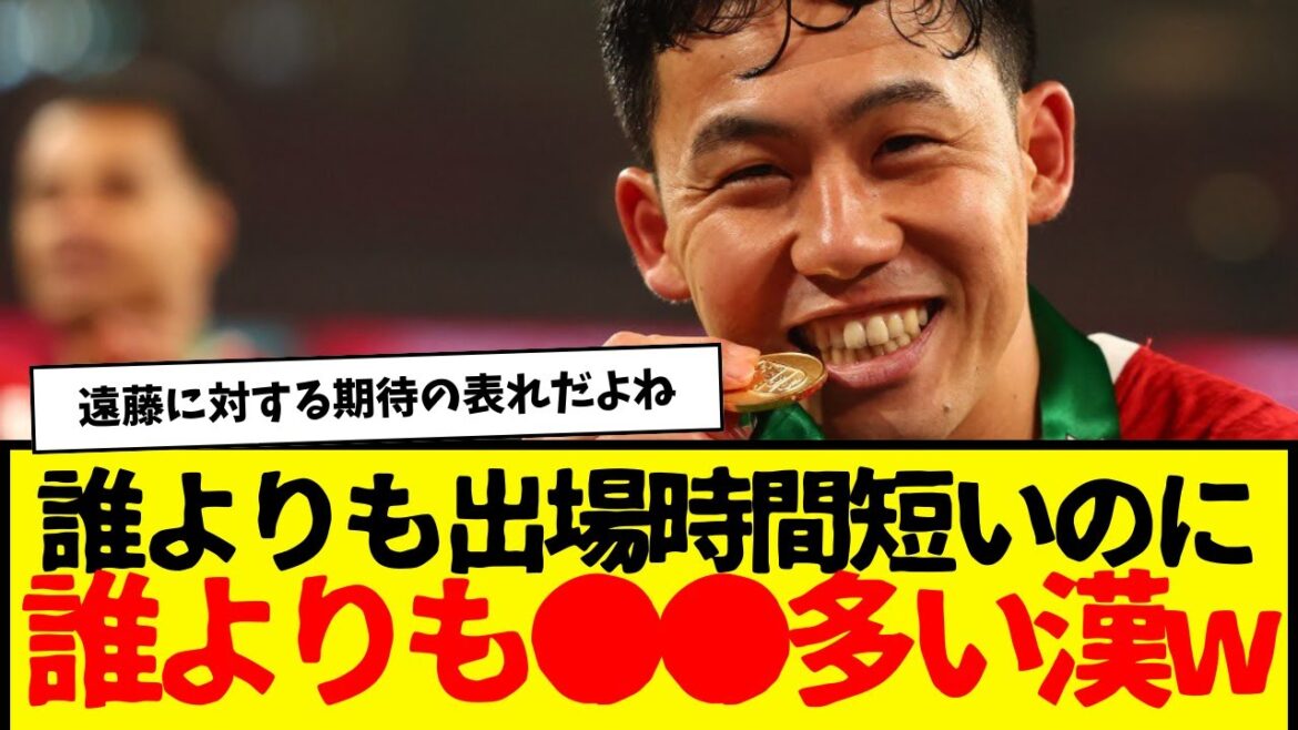 Endo Wataru, the man with the most ●● on Liverpool's official SNS wwwww