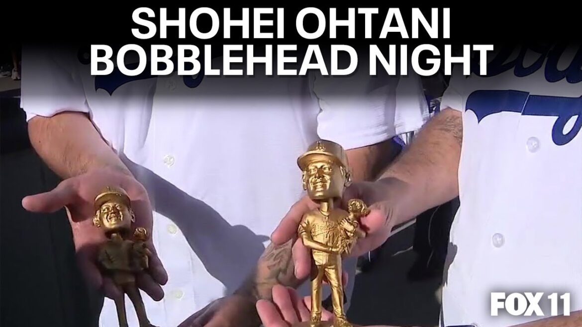 Shohei Ohtani bobblehead night: Fans lined up for hours outside Dodger Stadium