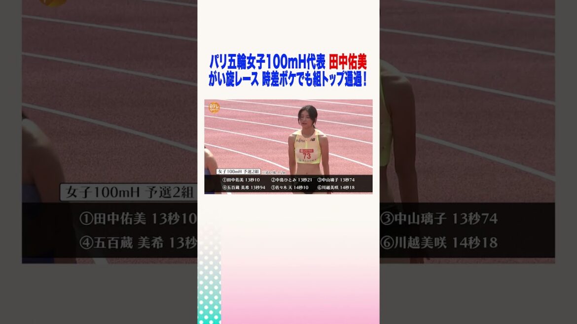 #Yumi Tanaka #100m hurdles #Paris Olympics #Paris Olympics #Fuji Hokuriku World Trials 2024 #Training #Athletics #NTV Sports