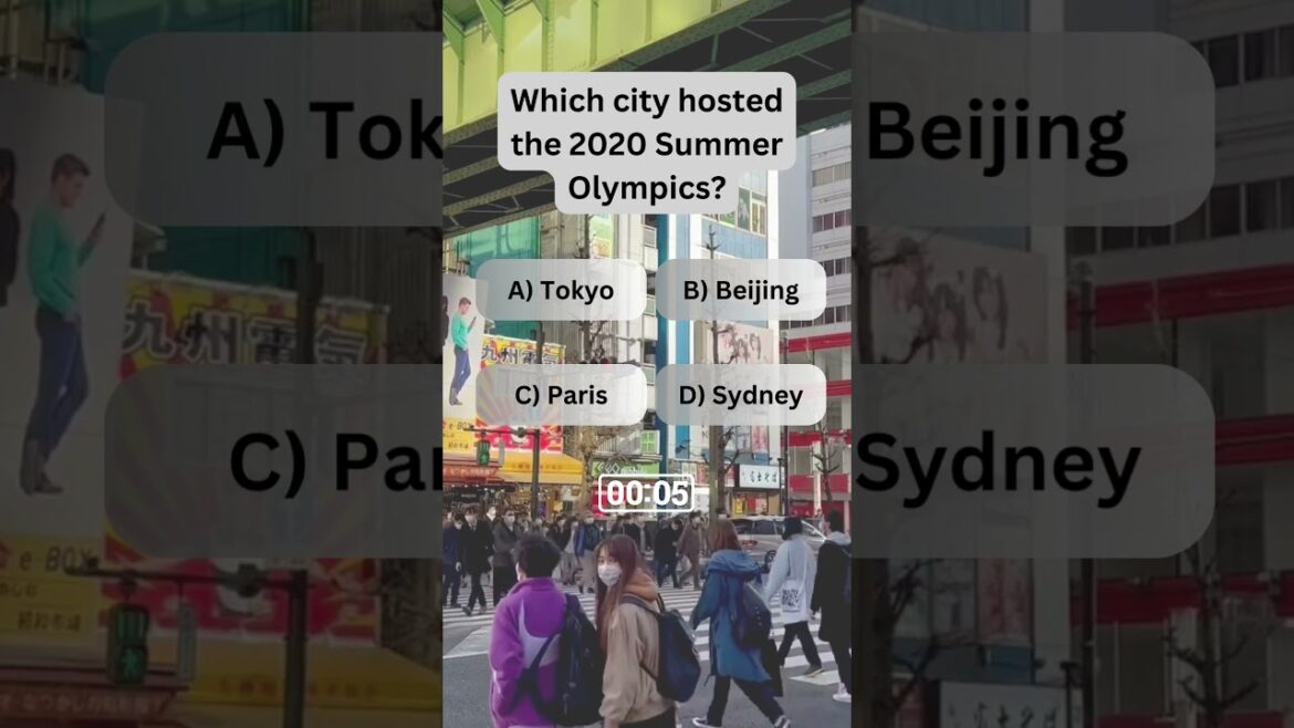 Which city hosted the 2020 Summer Olympics? #sports #olympics  #tokyo2020   #summerolympics
