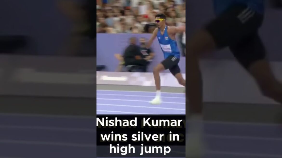 Winning Moment of Nishad Kumar High Jump Wins Silver Medal #paralympics  nishadkumar #highlights