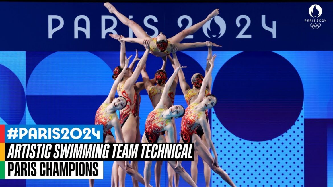 Artistic Swimming Team Technical Routine | Paris Champions