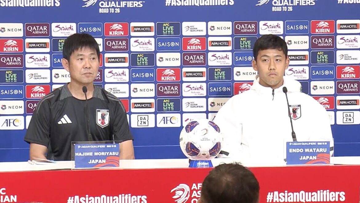 [Japan National Football Team]Press Conference before the match against China Hajime Moriyasu & Wataru Endo | North America World Cup Asian Final Qualifiers
