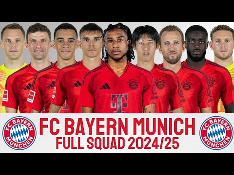 BAYERN MUNICH FULL SQUAD 2024-25 SEASON | BAYERN MUNICH 2024-25 | BUNDESLIGA BAYERN MUNICH FULL SQUAD 2024-25 SEASON | BAYERN MUNICH 2024-25 | BUNDESLIGA