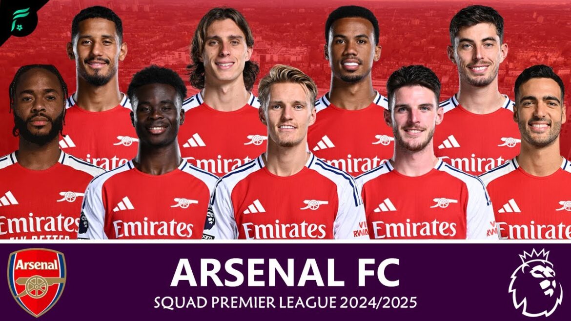 ARSENAL FC 🔴⚪️ ● Squad for Premier League Seasons 2024/2025 with Transfer Update [Official]