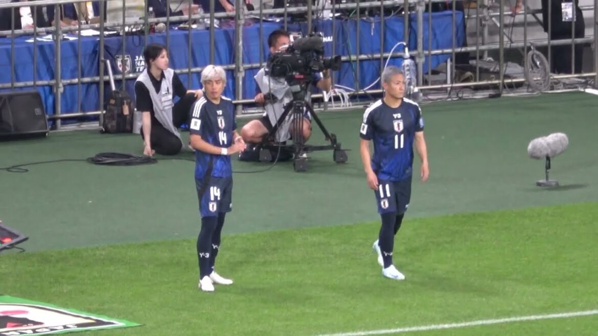 [World Cup]Junya Ito bows to the back of the goal after scoring his first goal since returning to the national team! Local footage from the first round of the Asian final qualifying round