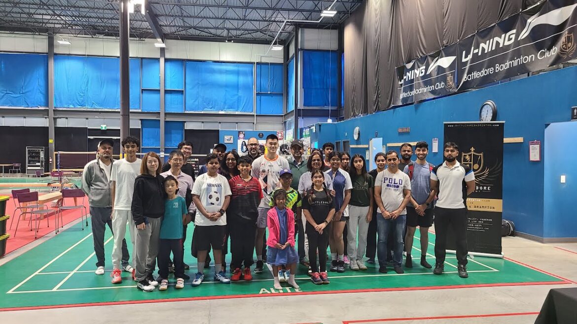 Brian Yang 8 Sept 2024 Promoting Badminton At Battledore Badminton Club