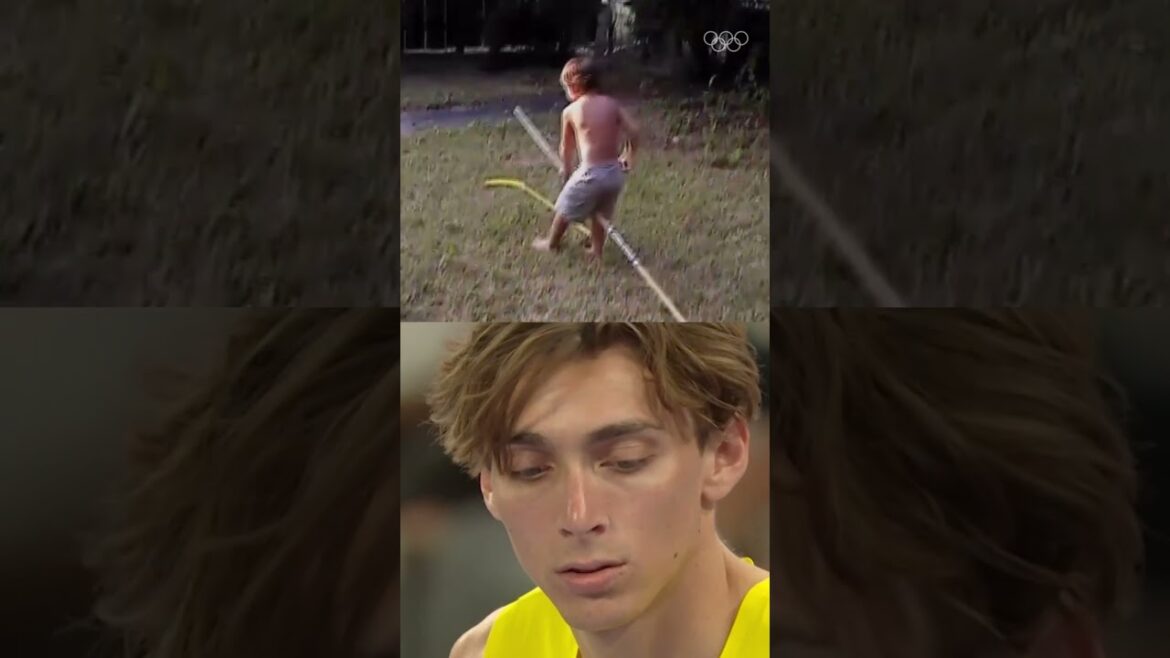 Mondo Duplantis: From the garden as a young boy to the Olympic stage as the best in the world. 💫