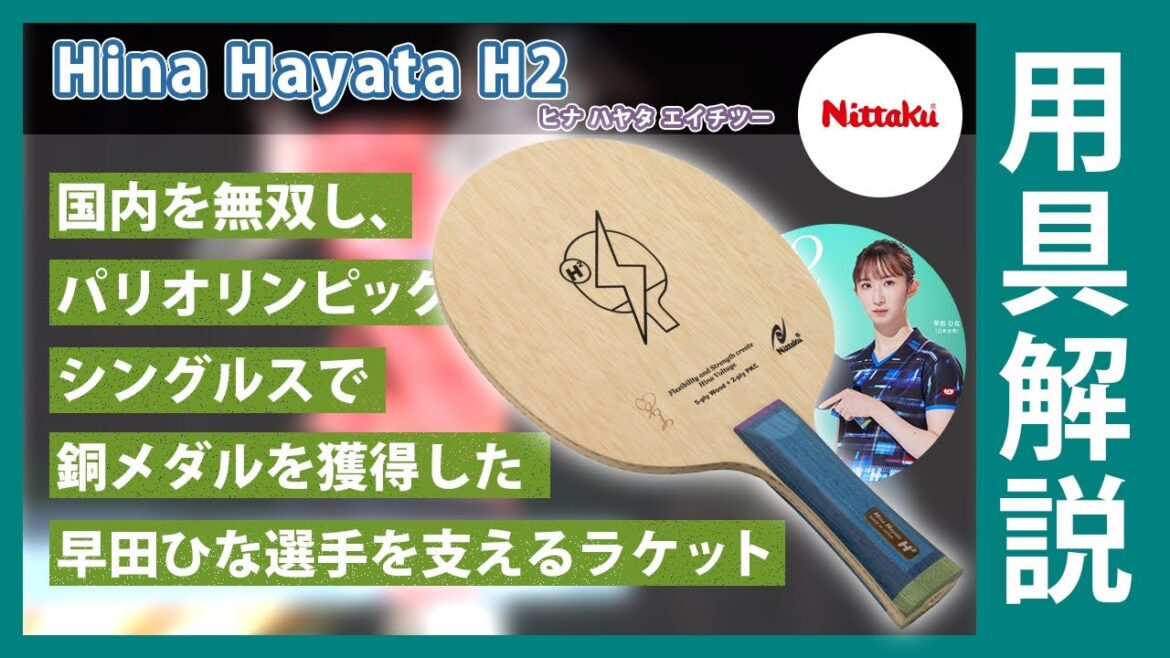 The racket that supports Hina Hayata, who dominated the Japanese tennis world and won the bronze medal in the women's singles at the Paris Olympics,[Hina Hayata H2]| Equipment Explanation