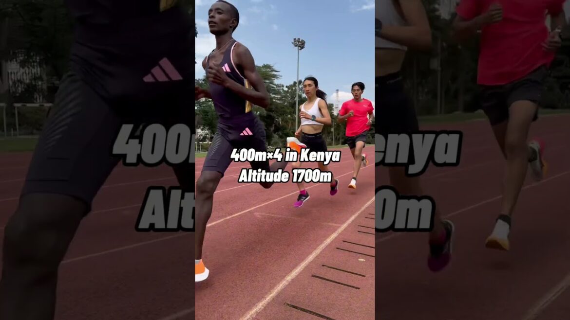 [Kenya training camp]Close look at Nozomi Tanaka's training camp in Kenya before the Paris Olympics! 400m x 4 intervals at an altitude of 1700m! #running #kenya #athletics
