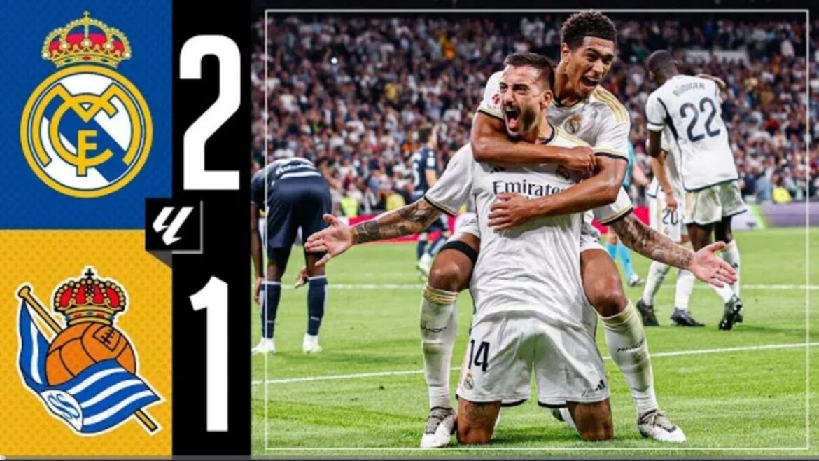 Real Madrid vs Real Sociedad 2-1 Highlights Summary & All Goals - 2024