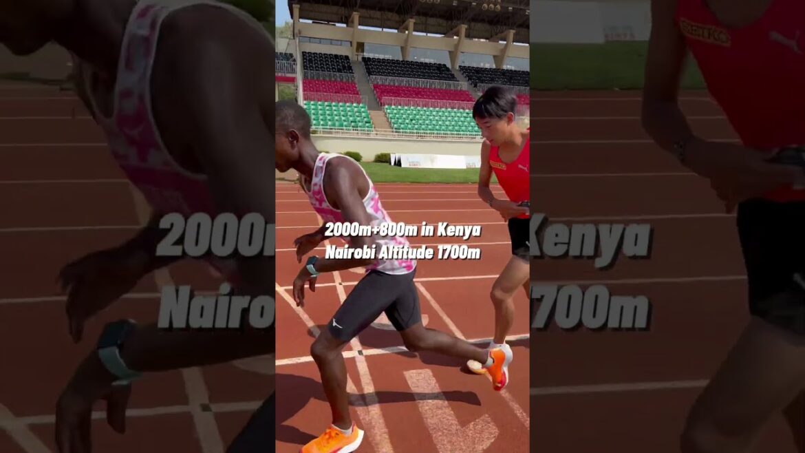 [Kenya training camp]Close look at Nozomi Tanaka's training camp in Kenya before the Paris Olympics! 2000m + 800m intervals at an altitude of 1700m! #running #kenya #athletics