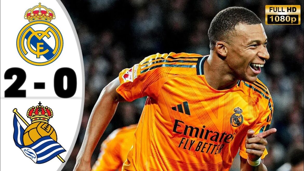 Real Madrid vs Real Sociedad 2-0 • Real Madrid Highlights & All Goals • Last Night's Football Results 2024
