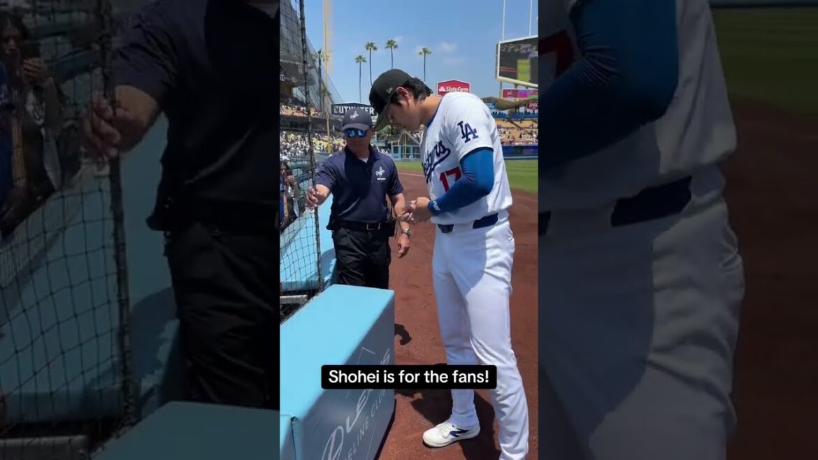 Shohei made this kid’s year ❤️ (via @Los Angeles Dodgers/TT) #shorts
