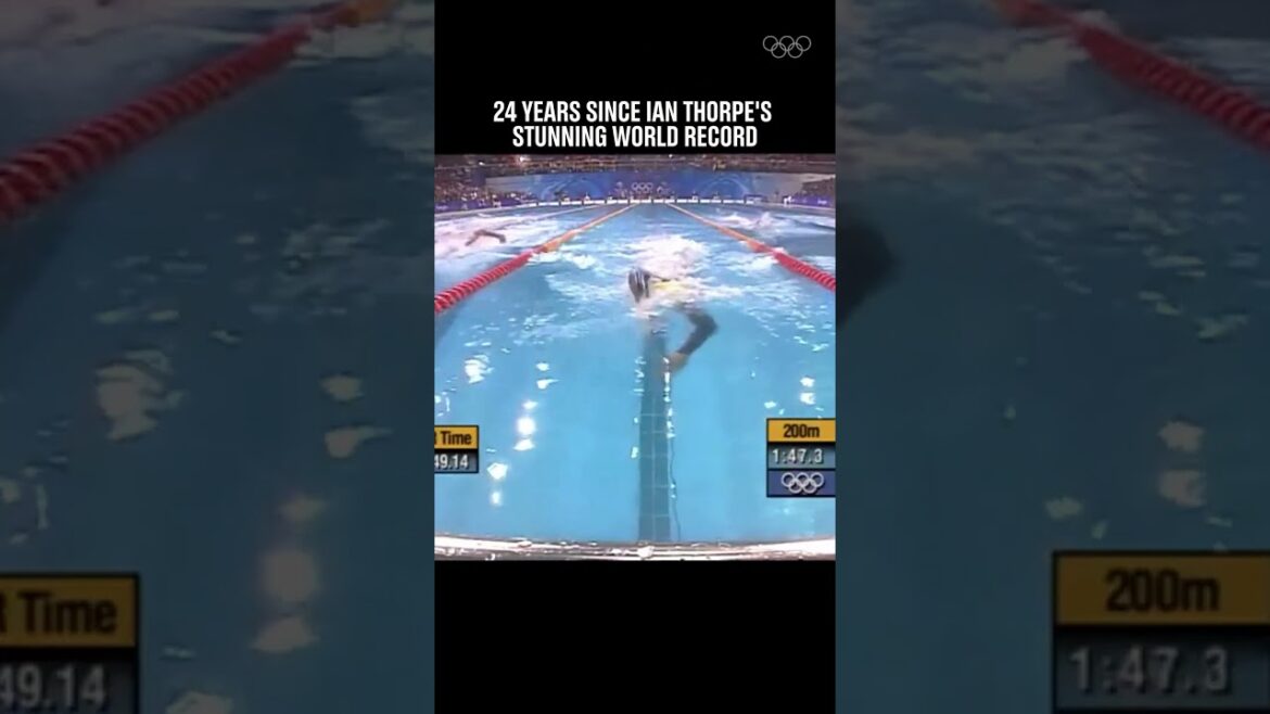 What a moment from Ian Thorpe! 👀 🏊‍♂️ 🥇