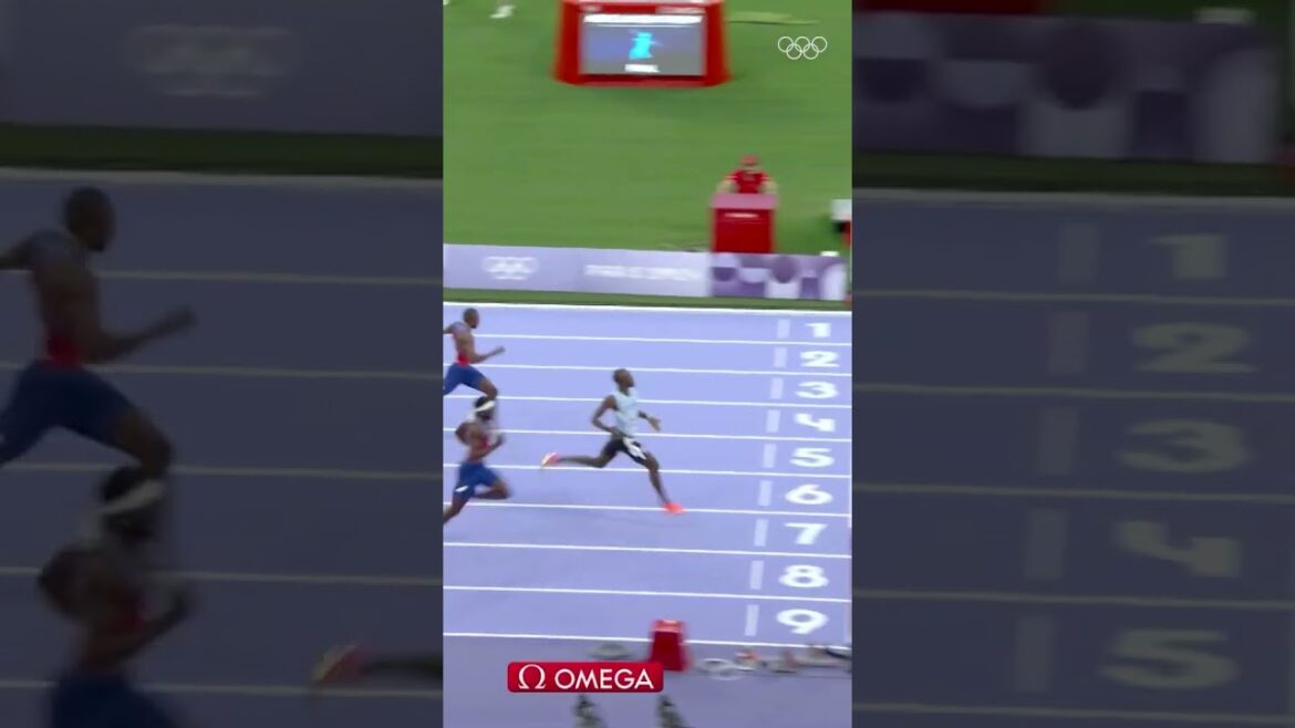 Tebogo makes history! 🥇⚡ Olympic gold in Men's 200m🏃‍♂️ #Olympics #Paris2024