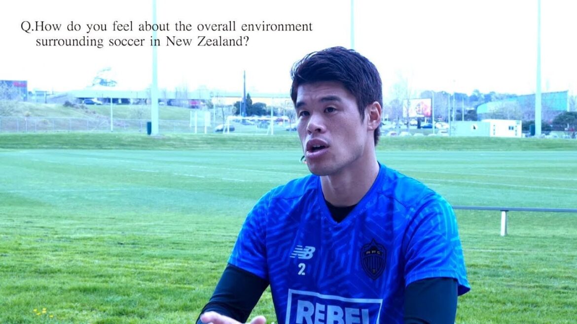 Player Sakai-san joins Auckland FC, we had a chance to talk to him briefly while he was practising. Player Sakai-san joins Auckland FC, we had a chance to talk to him briefly while he was practising.