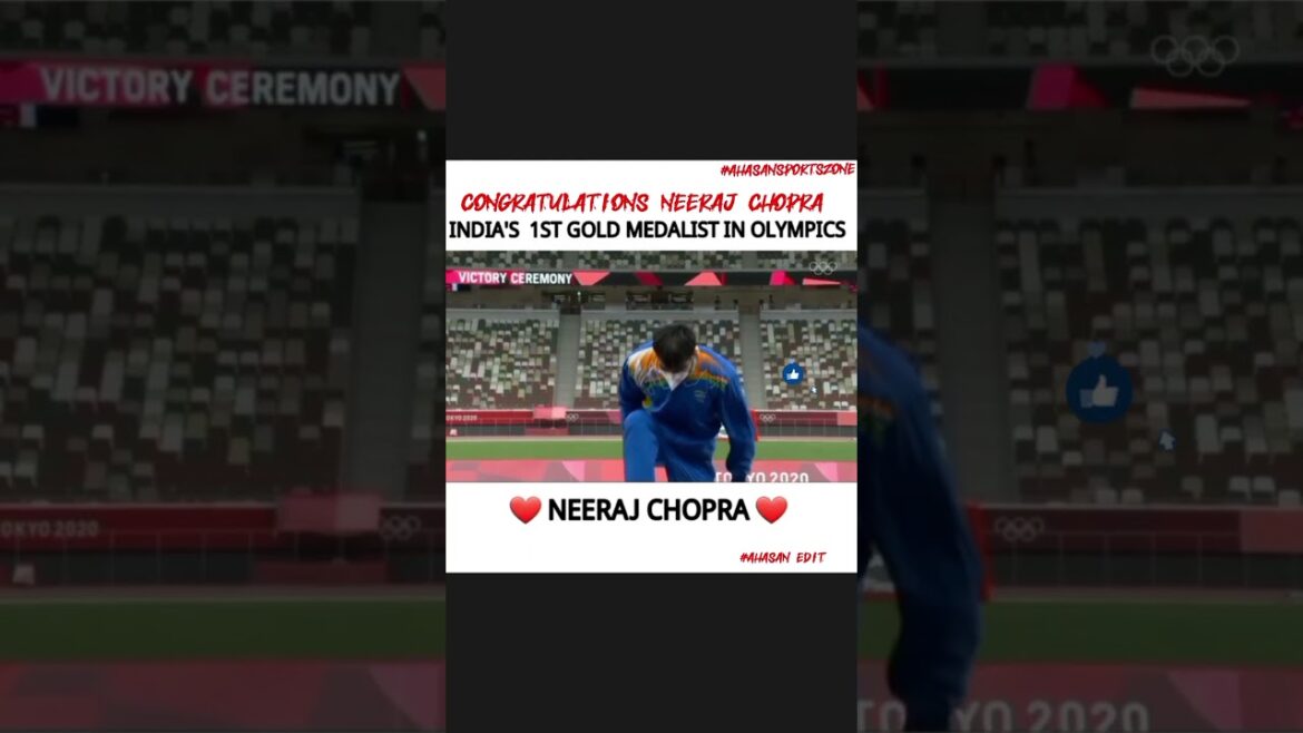 Neeraj chopra gold medallist Tokyo Olympics 2020 😍😍❤#Neeraj chopra#Olympics #shorts#viral#trending