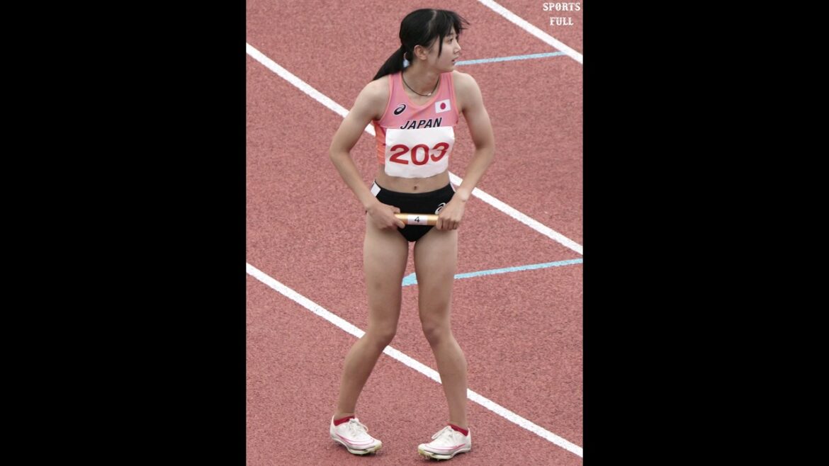 Japan's best high school girls' track and field physical champion in the Korea-China-Japan competition