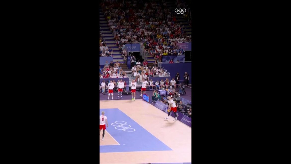 What a rally and what a block! 🔥  #Paris2024 #Olympics