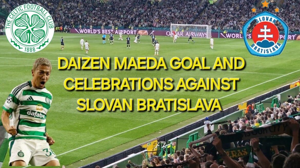 Daizen Maeda Goal and Celebrations As Celtic Beat Slovan Bratislava In Champions League Daizen Maeda Goal and Celebrations As Celtic Beat Slovan Bratislava In Champions League