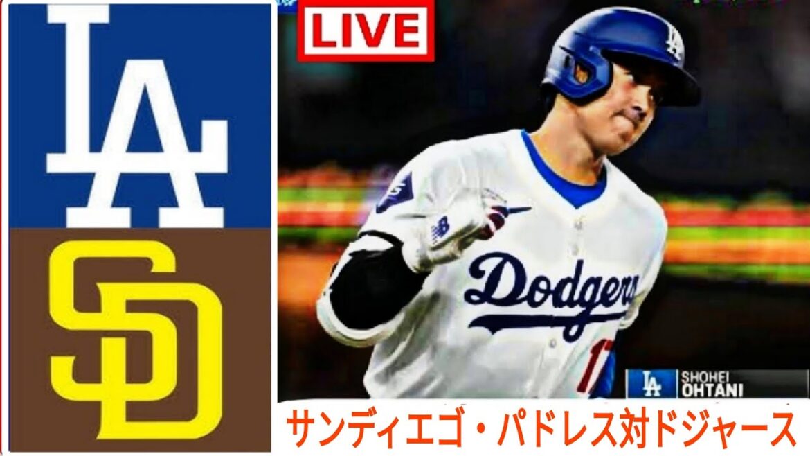 Tuesday, September 24 Los Angeles Dodgers (Shohei Otani) vs San Diego Padres Live MLB The Show 24 #Shohei Otani #Dodgers