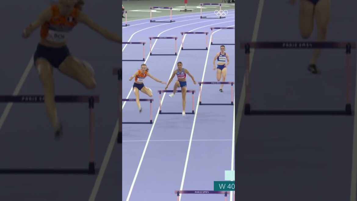 🇺🇸 Sydney McLaughlin claimed 400m gold at Paris 2024! 🥇 #Olympics #Paris2024 #Sports #Athletics