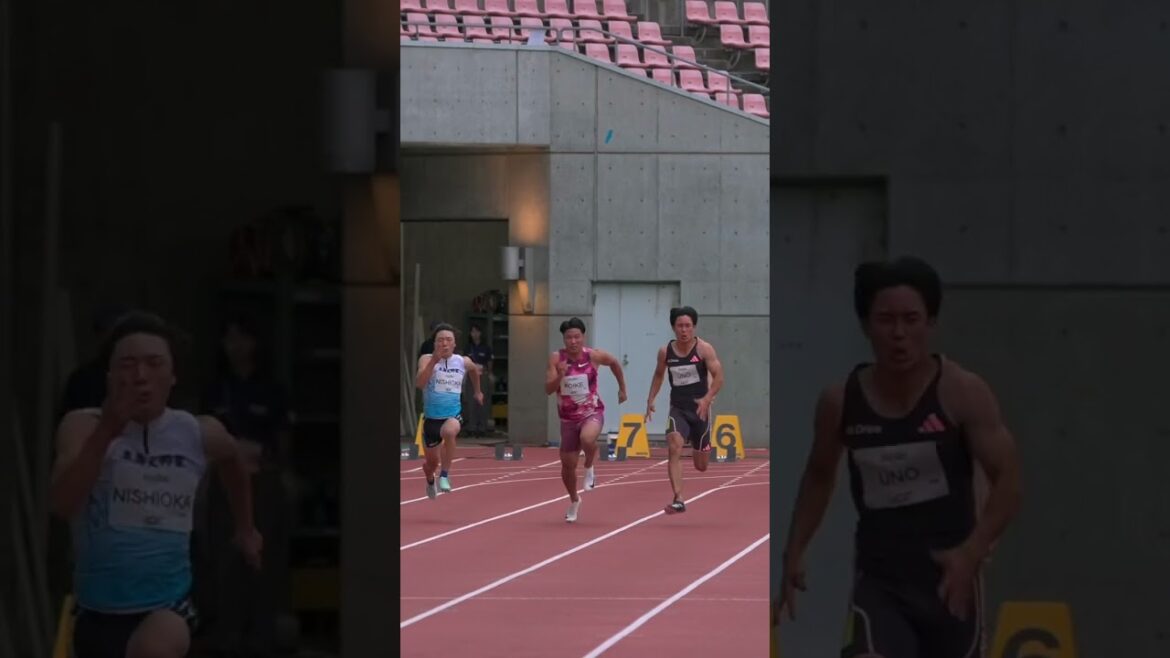 Men's 100m Tokyo Olympics representative #Yuki Koike escapes from a crowded field to win[Yogibo Challenge/Japan Grand Prix Series Niigata Tournament]