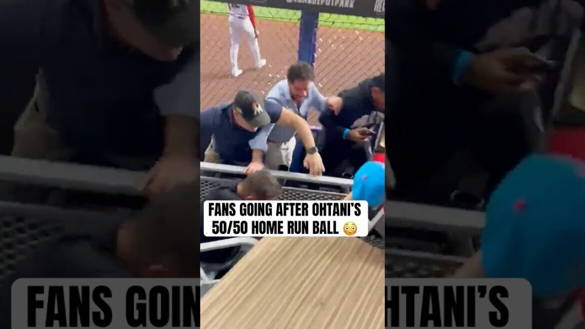 They were so close to Shohei Ohtani's historic 50/50 home run ball 🤯 (via kaylanknit/X)