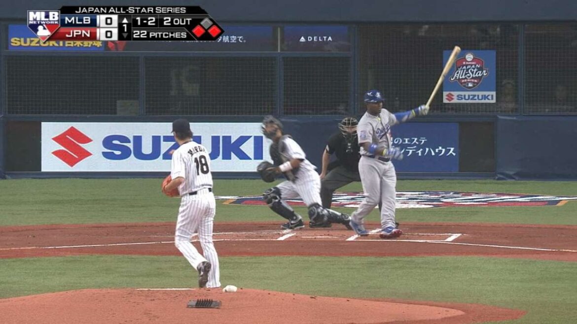 MLB@JPN: Maeda fans Puig to end 1st inning MLB@JPN: Maeda fans Puig to end 1st inning