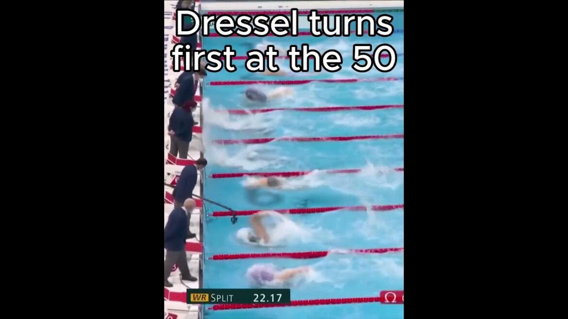 Caeleb Dressel's 100 Freestyle at the Tokyo Olympics #swimming #olympicswimming #olympics #swim