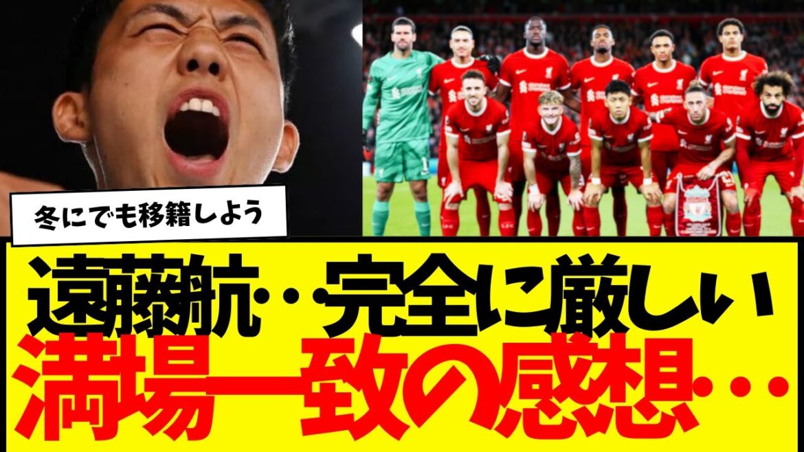Liverpool Wataru Endo…There was a prediction that he would be in the starting lineup, but he did not appear. Everyone’s opinions are unanimous… Liverpool Wataru Endo...There was a prediction that he would be in the starting lineup, but he did not appear. Everyone's opinions are unanimous...