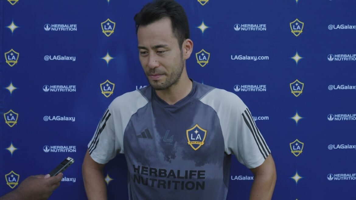 Maya Yoshida talks to the media before a crucial matchup versus Portland Timbers