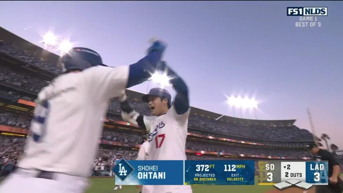 Shohei Ohtani hits his FIRST CAREER home run in the postseason 🎯 | ESPN MLB