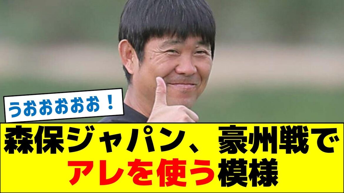 [Win guaranteed]Moriyasu Japan looks like they will use this in the match against Australia