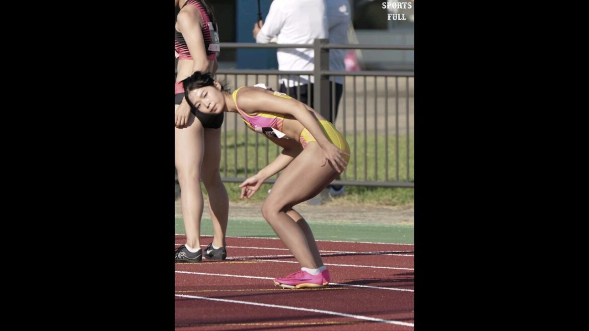 The strongest physical track and field girl, explosive start ㄷㄷ