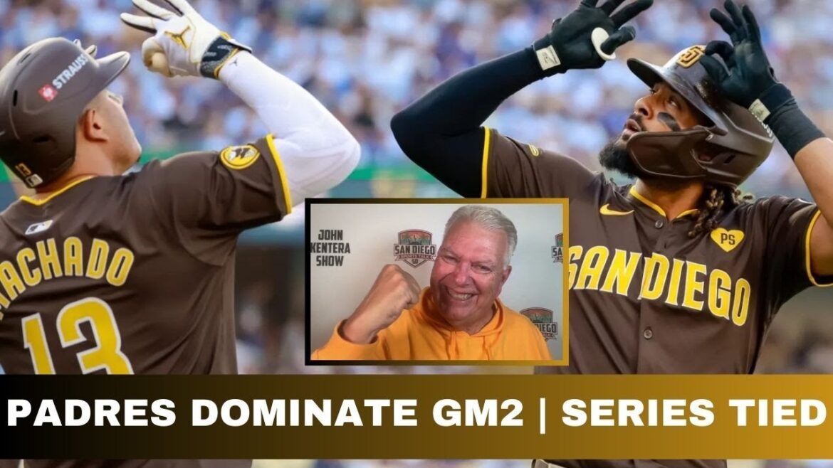 Padres Dominate Drama Filled Game 2 | Yu Darvish Pitches Gem | Series Tied At 1