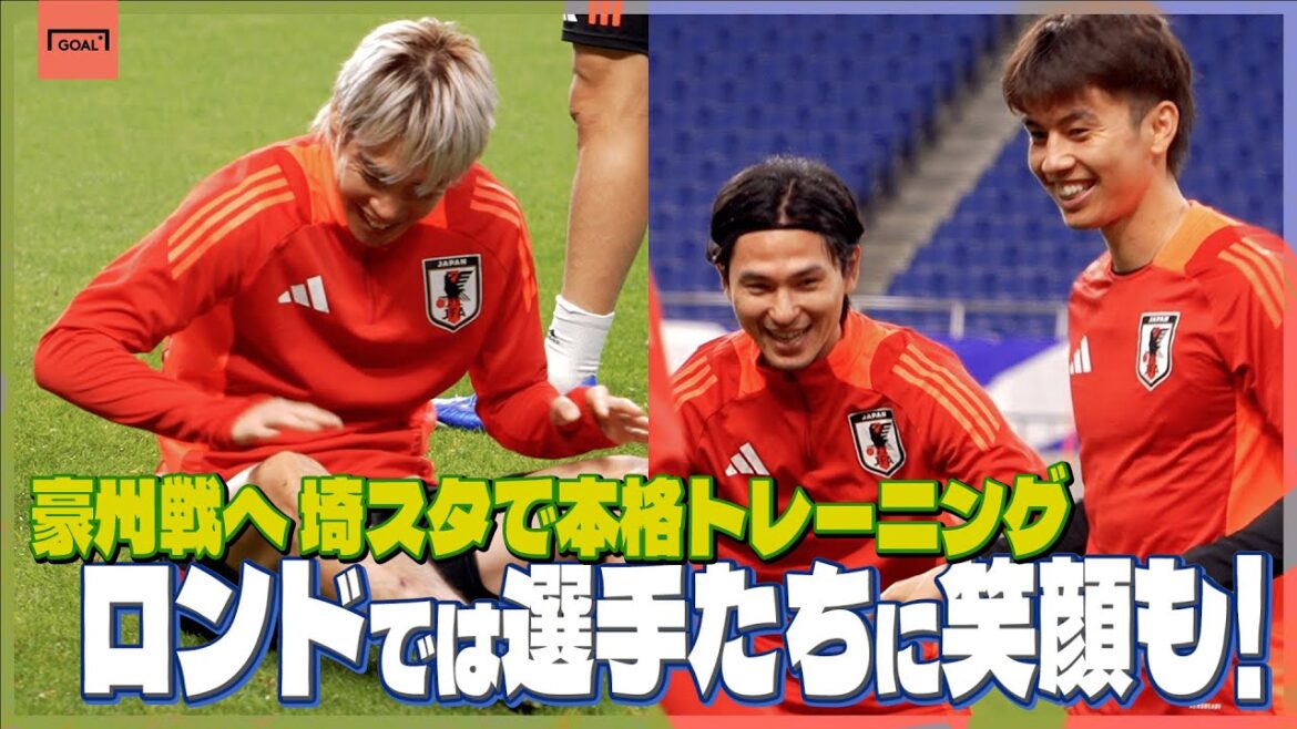 Junya Ito and Takumi Minamino are also smiling! A passing game will be held at the end! Japan national team practices in earnest at Saitama Stadium ahead of match against Australia