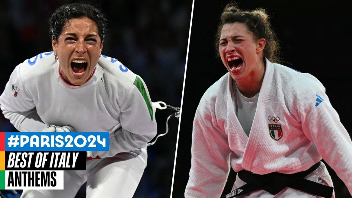🇮🇹 The best of Italy at Paris 2024 | Anthems