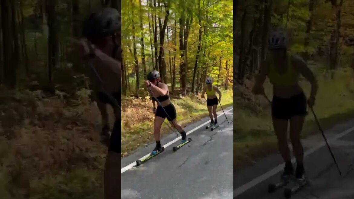 No snow? No problem 😉 📹 (IG) @jessiediggins