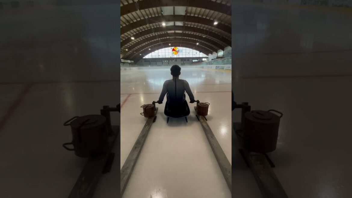 Indoor luge start 🤩📹 (IG) @leonhaselrieder #Olympics