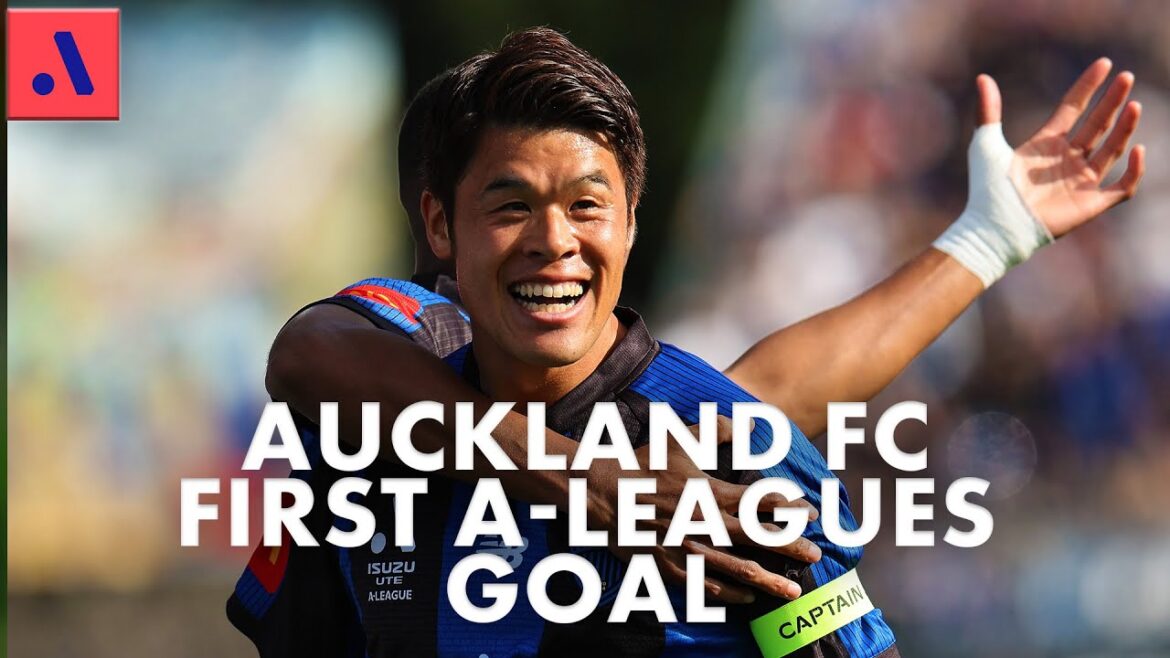Auckland FC score their FIRST EVER A-Leagues goal after just 8 minutes Auckland FC score their FIRST EVER A-Leagues goal after just 8 minutes