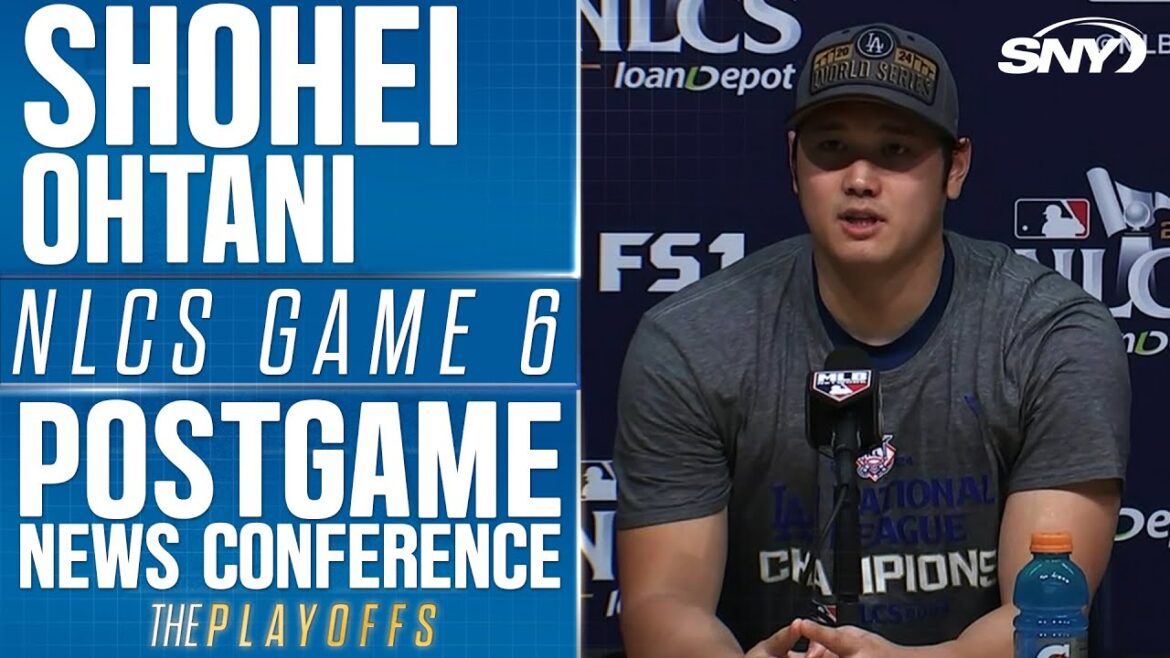 Shohei Ohtani talks defeating Mets in NLCS, taking on Yankees in first World Series appearance | SNY