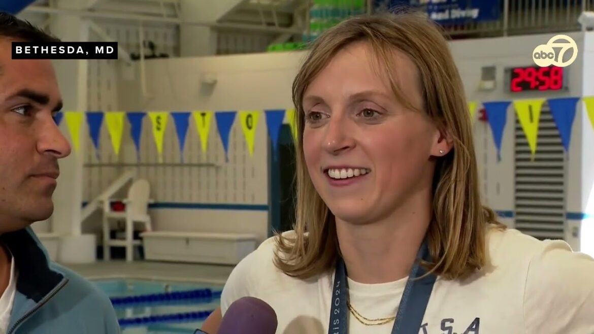 Olympian Katie Ledecky honored at her Bethesda, Maryland high school Olympian Katie Ledecky honored at her Bethesda, Maryland high school