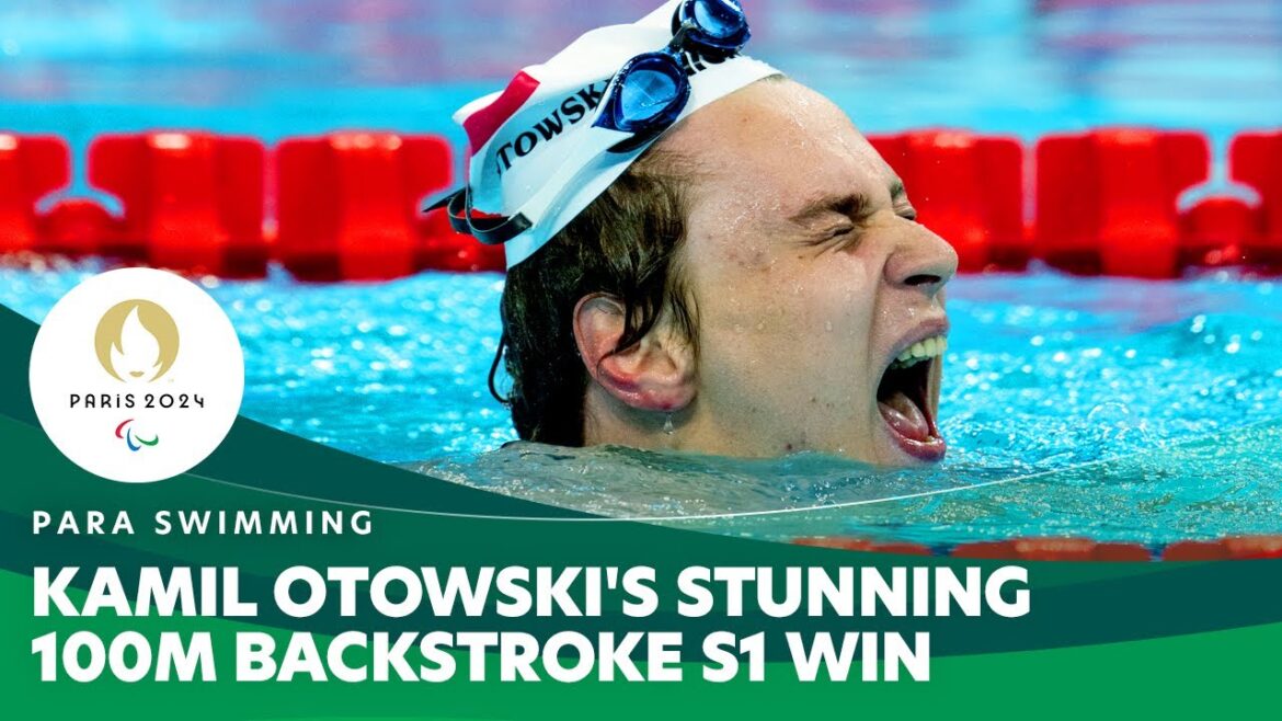 🇵🇱 Kamil Otowski's Stunning 100m Backstroke S1 Win | Para Swimming - Paris 2024 Paralympics