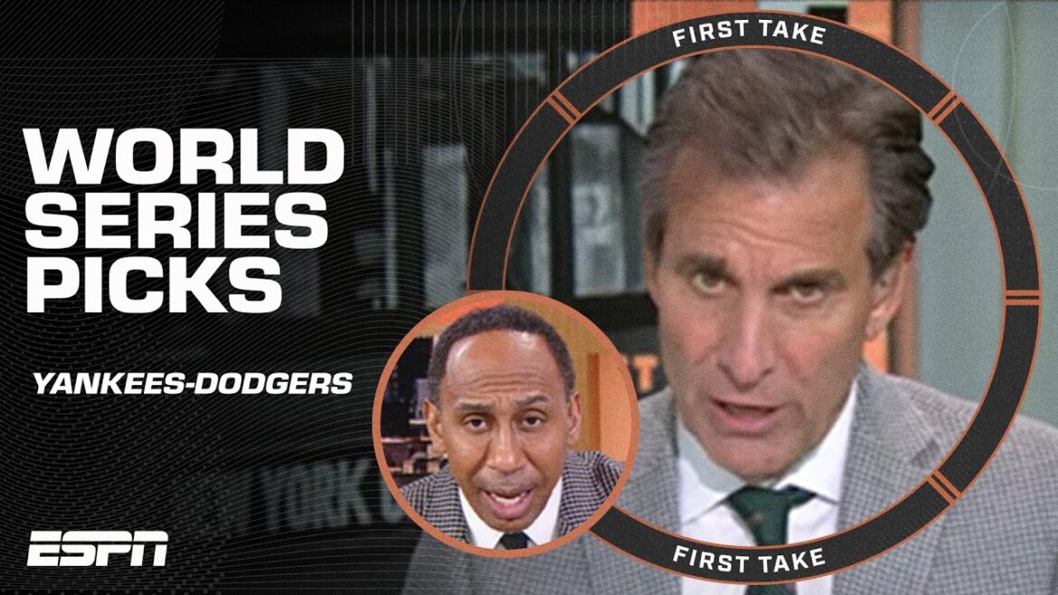 WORLD SERIES PREDICTIONS ⚾ Stephen A. & Mad Dog make Yankees vs. Dodgers picks | First Take WORLD SERIES PREDICTIONS ⚾ Stephen A. & Mad Dog make Yankees vs. Dodgers picks | First Take