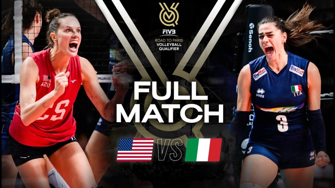 🇺🇸 USA vs 🇮🇹 ITA – Paris 2024 Olympic Qualification Tournament | Full Match – Volleyball 🇺🇸 USA vs 🇮🇹 ITA - Paris 2024 Olympic Qualification Tournament | Full Match - Volleyball