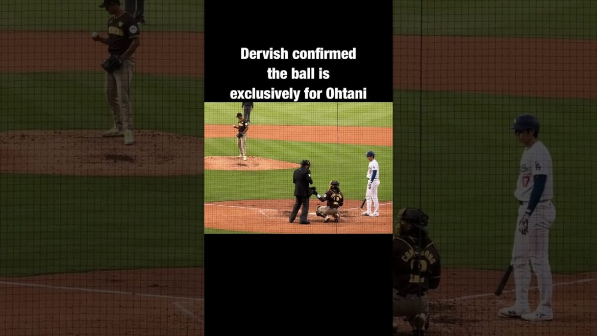 Darvish seems to be cooperative in leaving a Ohtani’s memorial ball.