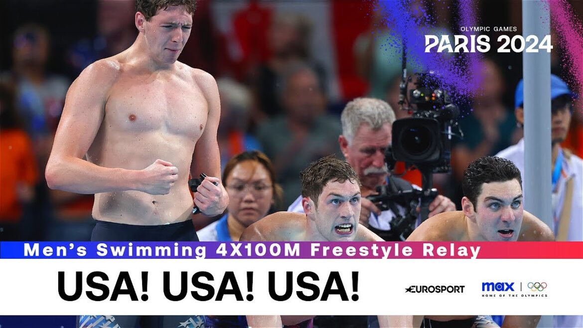 USA DOMINATE! 🇺🇸 | Swimming 4 × 100m Freestyle Relay Highlights | Paris Olympics 2024 #Paris2024 USA DOMINATE! 🇺🇸 | Swimming 4 × 100m Freestyle Relay Highlights | Paris Olympics 2024 #Paris2024