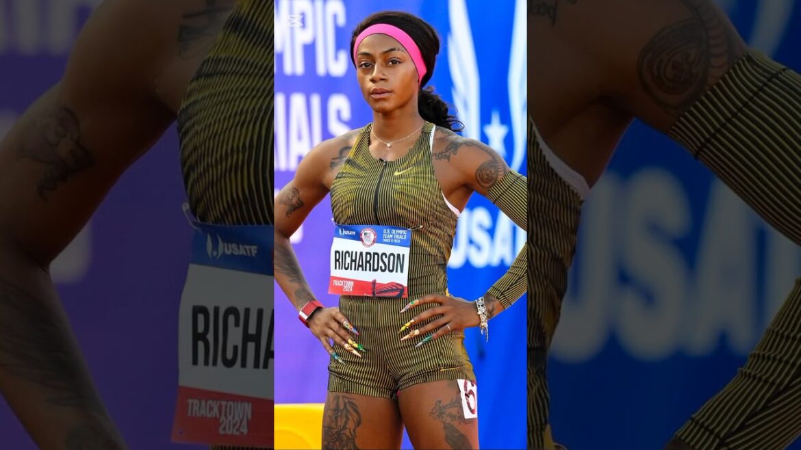 Women 100m | Sha'Carri Richardson ❤️‍🔥| USA Olympics Trials 2024 #trackandfield #athletics #shorts